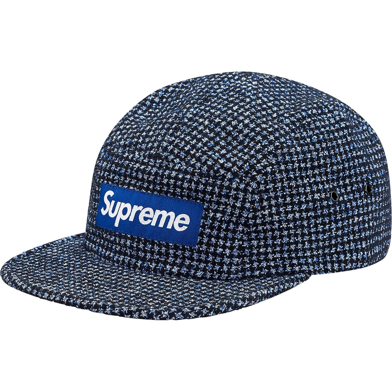 Bouclé Houndstooth Camp Cap view 7